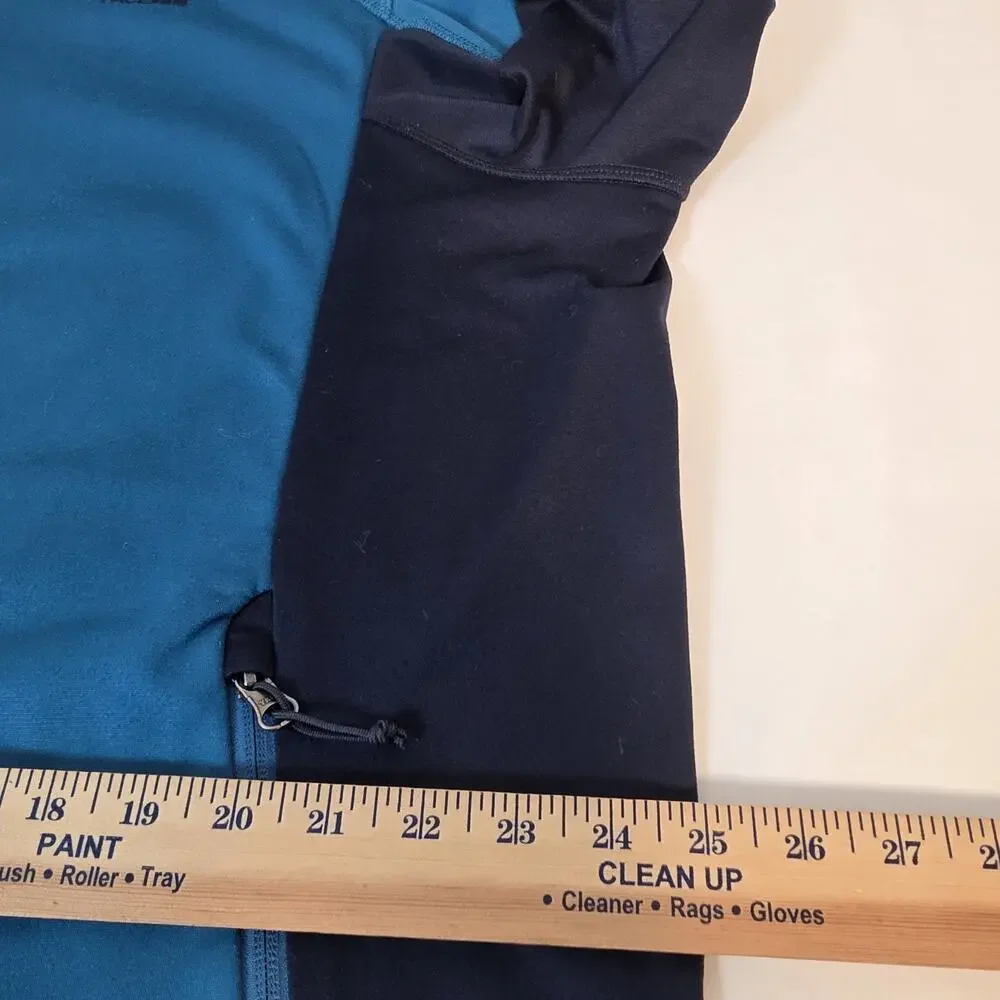 The North Face Jacket Mens 2XL Blue Black Full Zip Soft Shell Zip Pockets